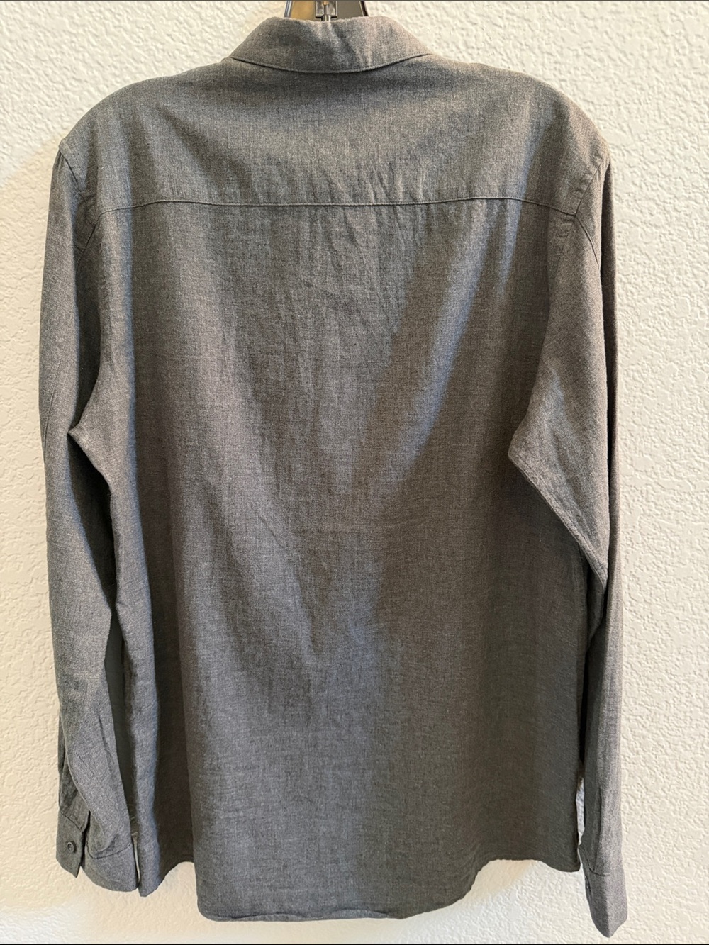 COS Men’s Gray Hidden Button Long Sleeve Shirt – Size Small - Picture 4 of 7